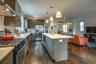 Kitchen and Living Room