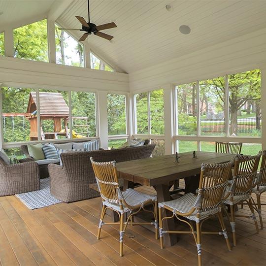 Custom sun room addition